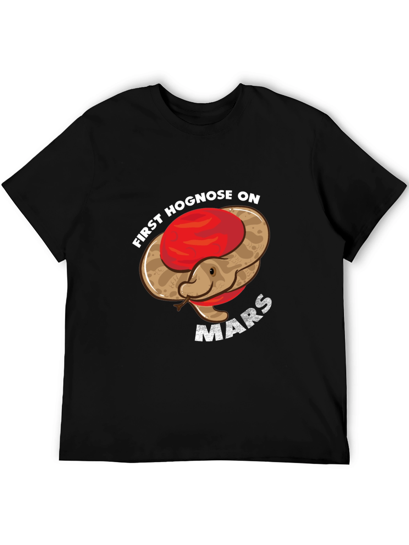 First Hognose on Mars T-Shirt Funny Snake Lover Tee