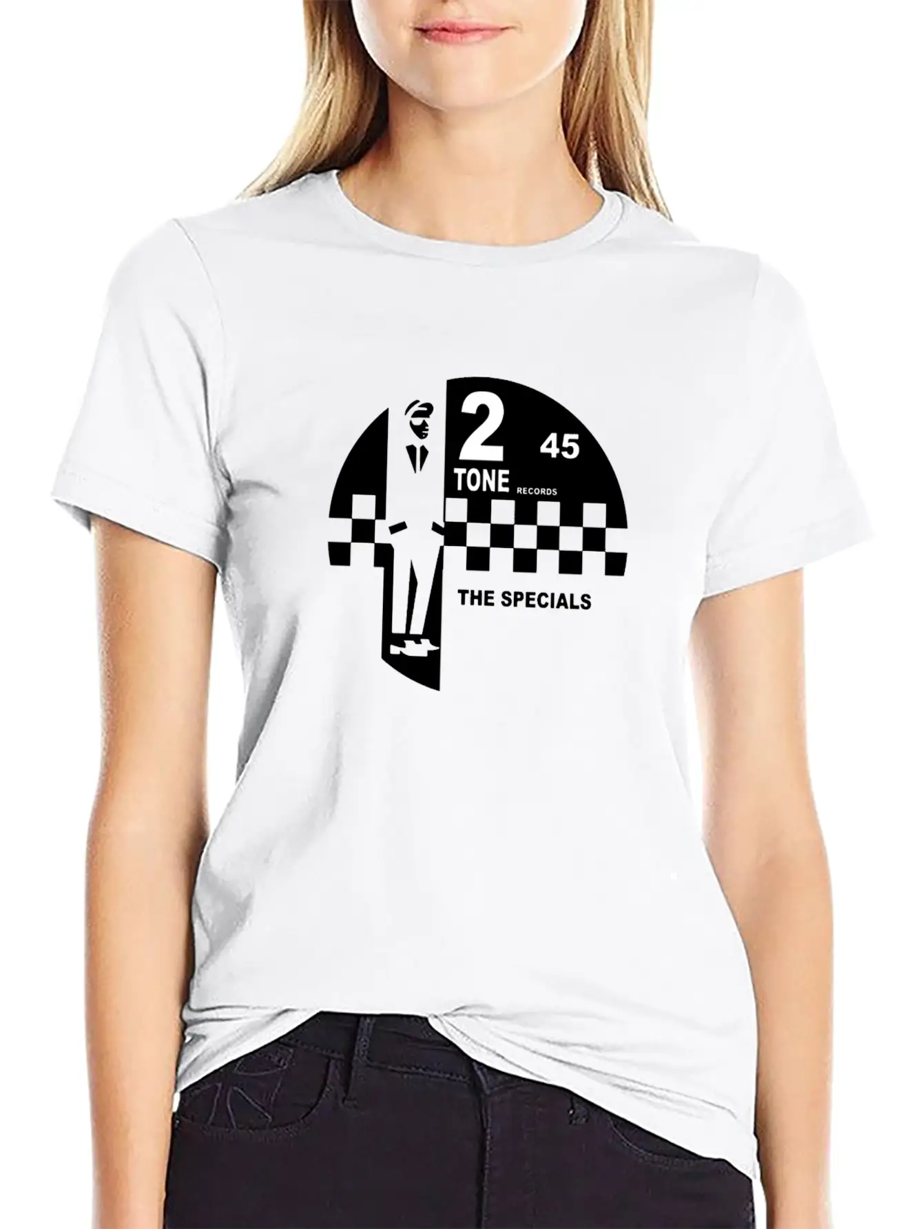 2 Tone Records Scarf Music Essential Cotton Tee For Daily Outfits – Unisex Style