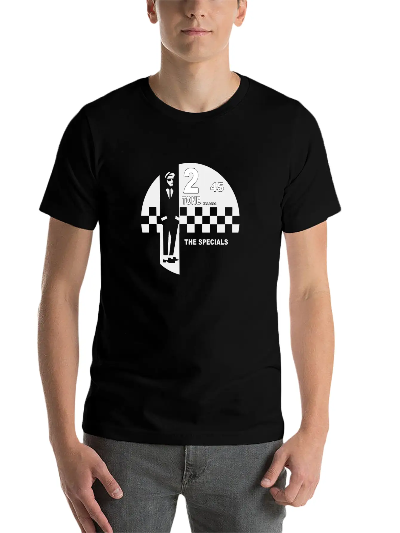 2 Tone Records Scarf Music Essential Cotton Tee For Daily Outfits – Unisex Style