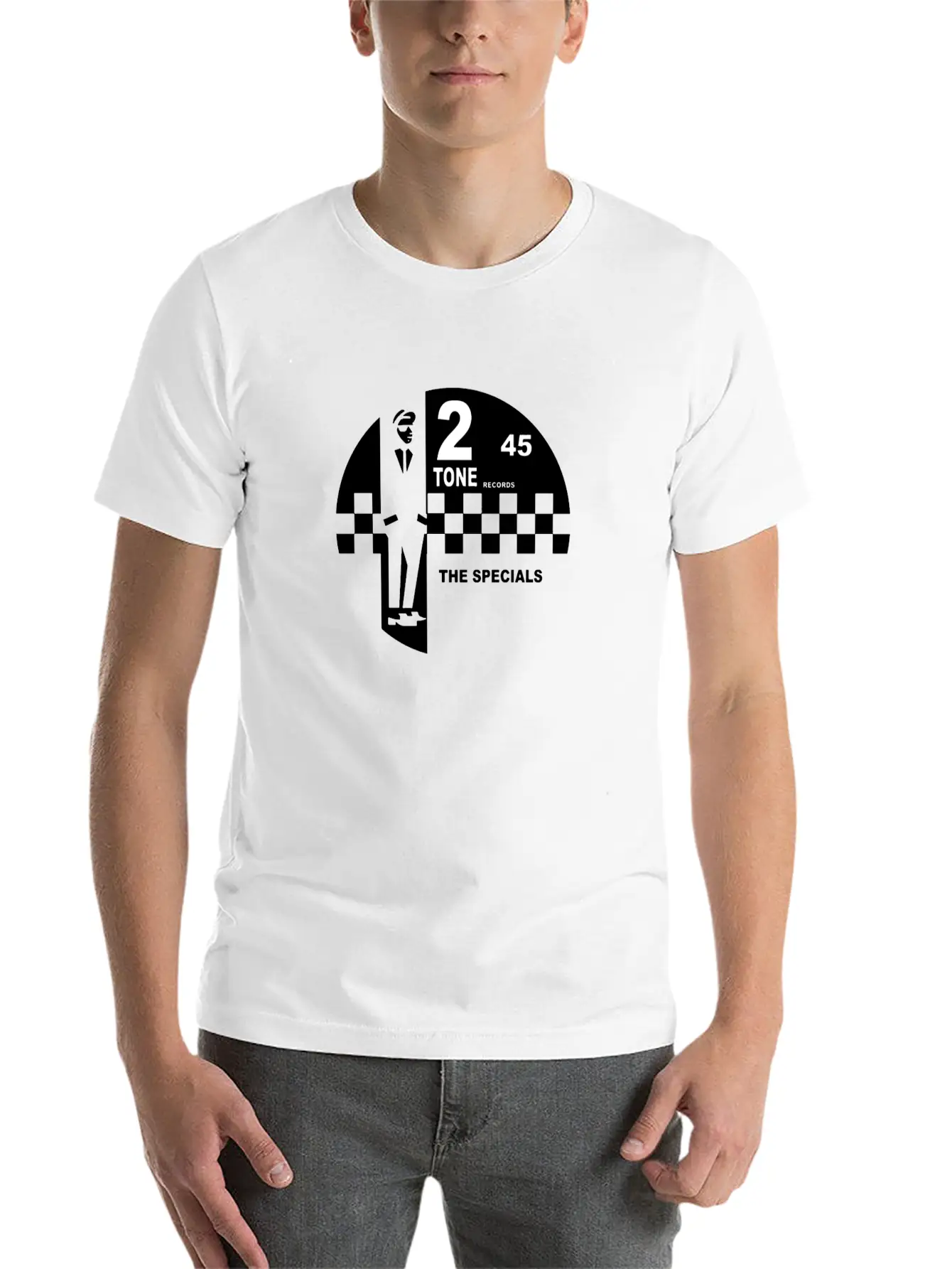 2 Tone Records Scarf Music Essential Cotton Tee For Daily Outfits – Unisex Style