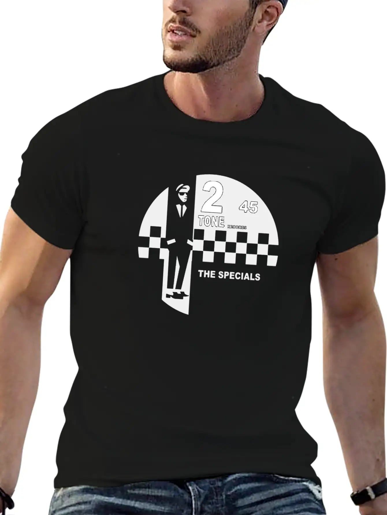 2 Tone Records Scarf Music Essential Cotton Tee For Daily Outfits – Unisex Style