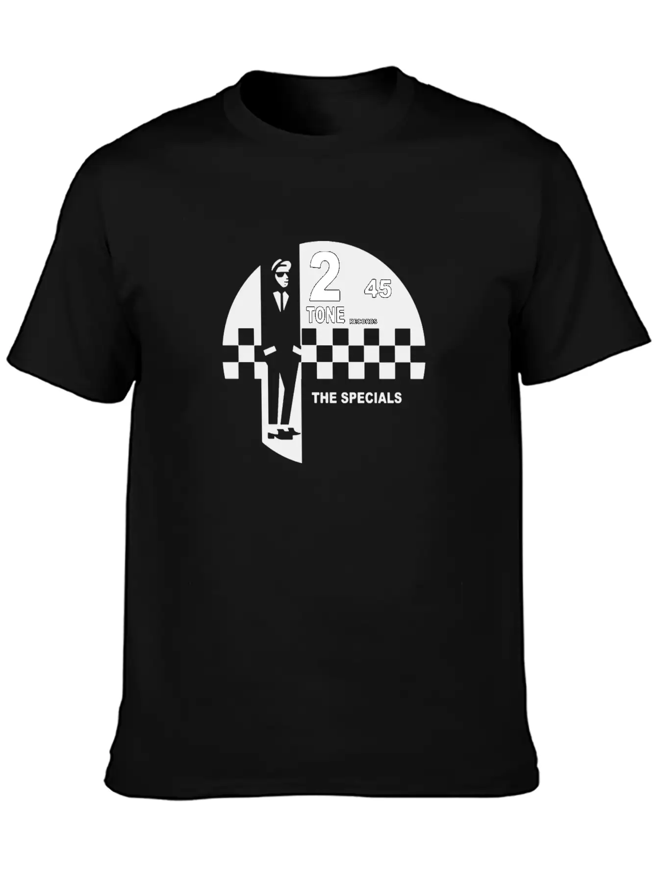 2 Tone Records Scarf Music Essential Cotton Tee For Daily Outfits – Unisex Style