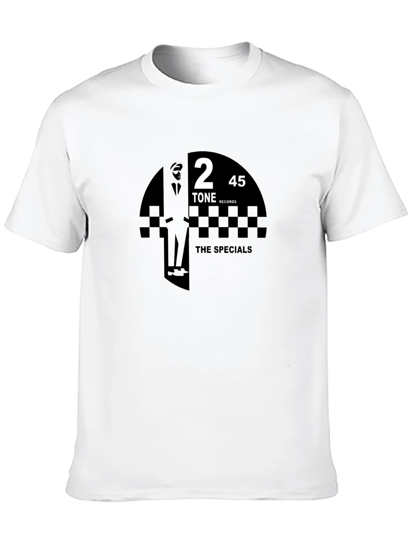 2 Tone Records Scarf Music Essential Cotton Tee For Daily Outfits – Unisex Style