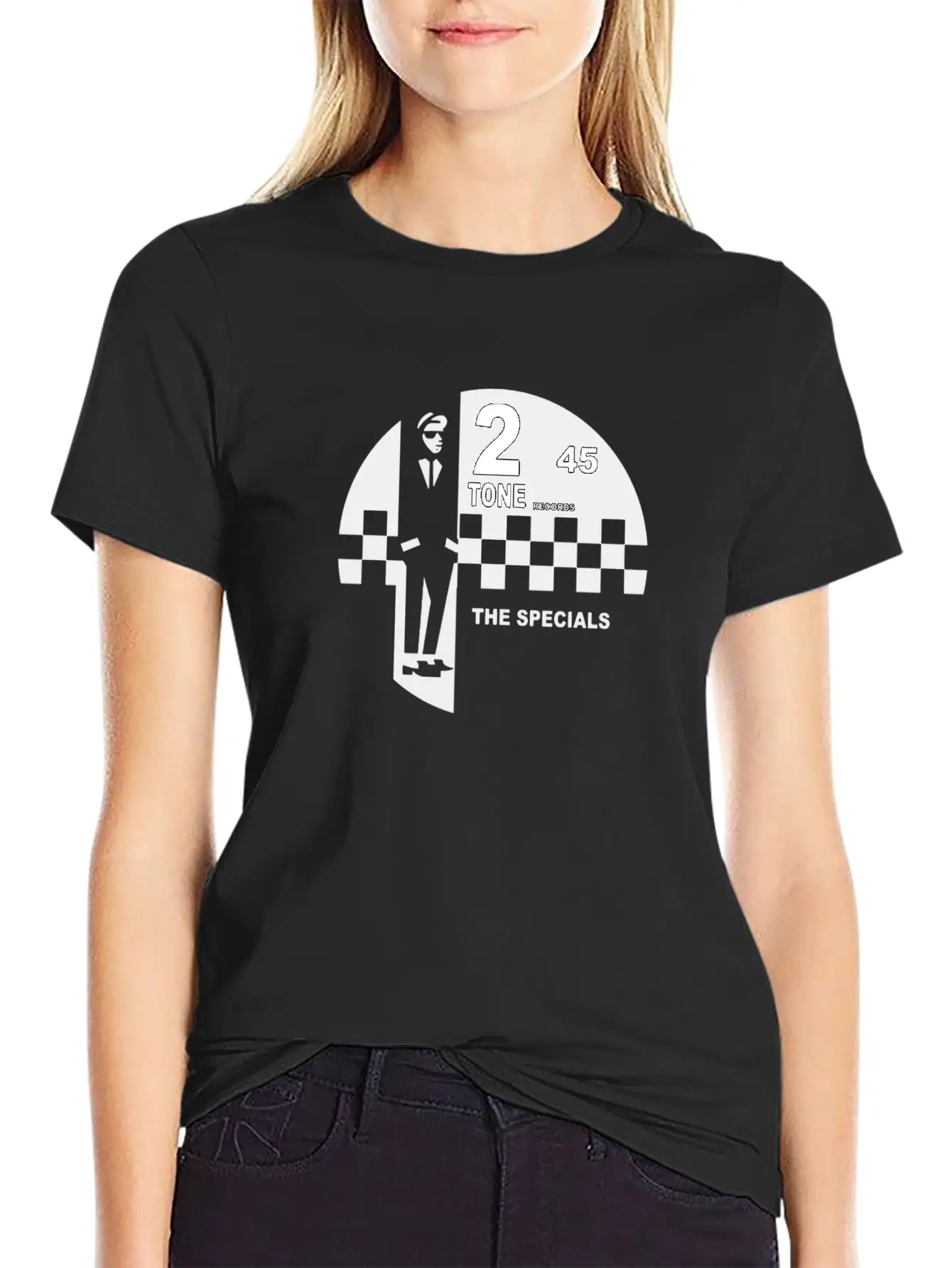 2 Tone Records Scarf Music Essential Cotton Tee For Daily Outfits – Unisex Style