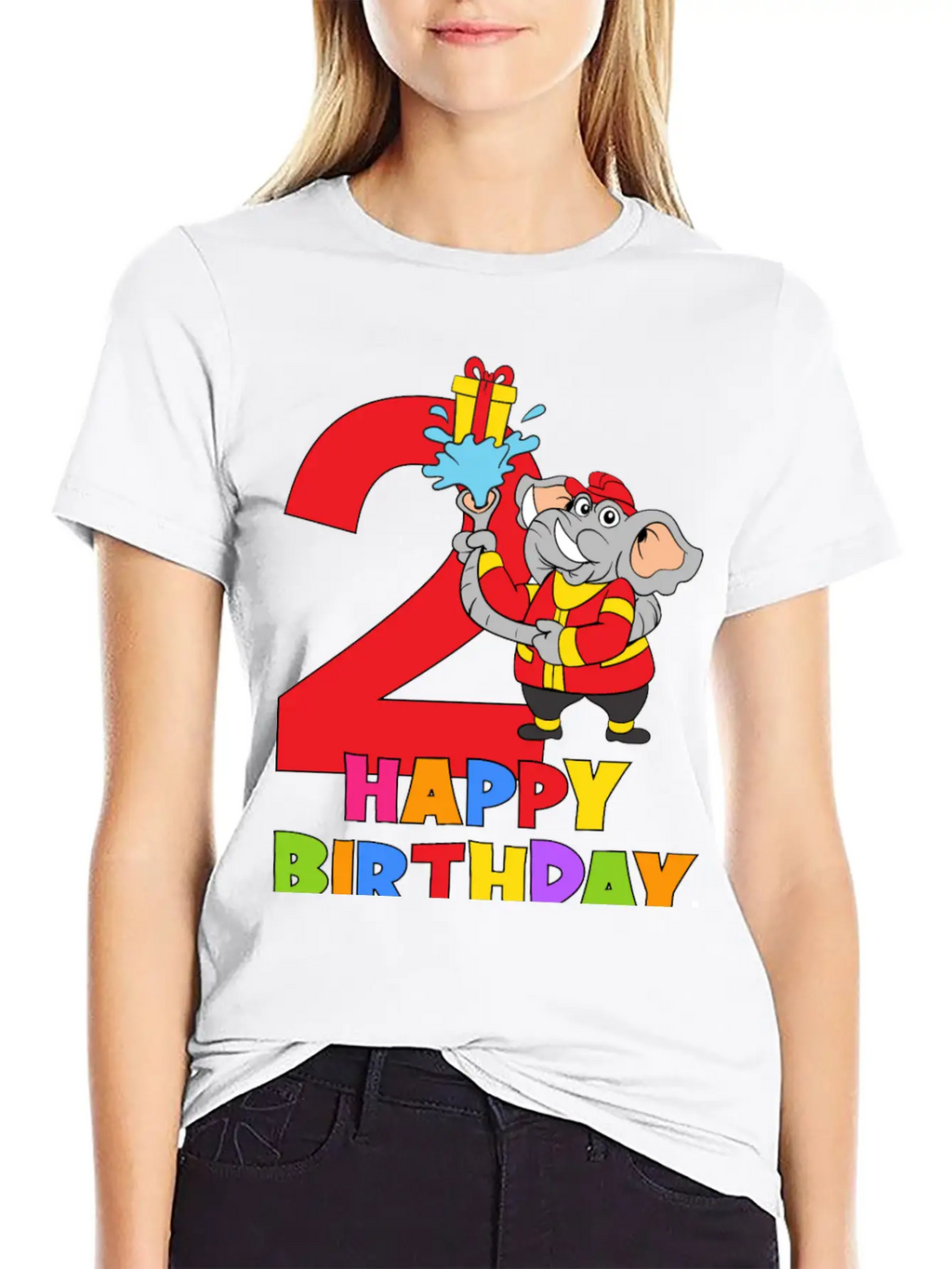2 Years Old 2nd Birthday Firefighter Fireman Breathable Soft Cotton T-Shirt – Timeless Casual Look