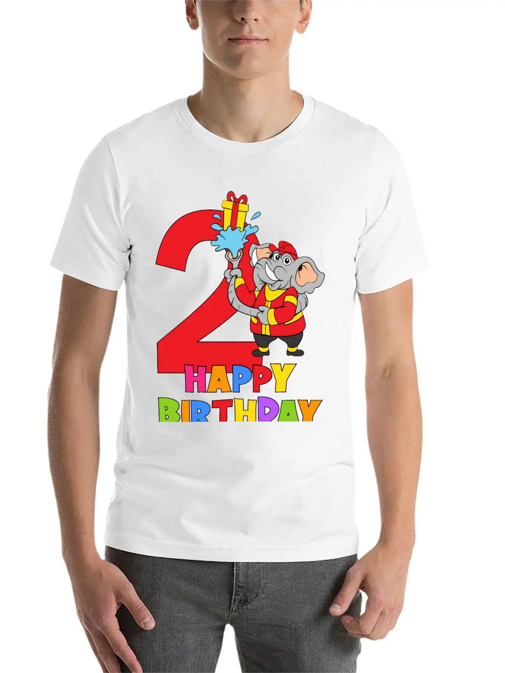2 Years Old 2nd Birthday Firefighter Fireman Breathable Soft Cotton T-Shirt – Timeless Casual Look