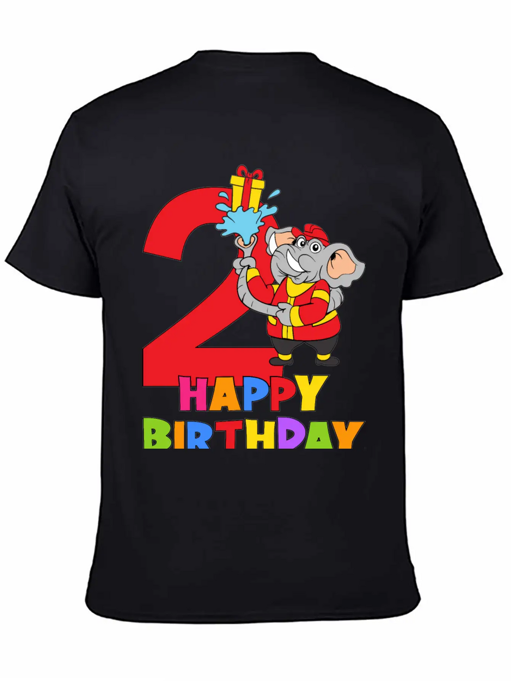 2 Years Old 2nd Birthday Firefighter Fireman Breathable Soft Cotton T-Shirt – Timeless Casual Look