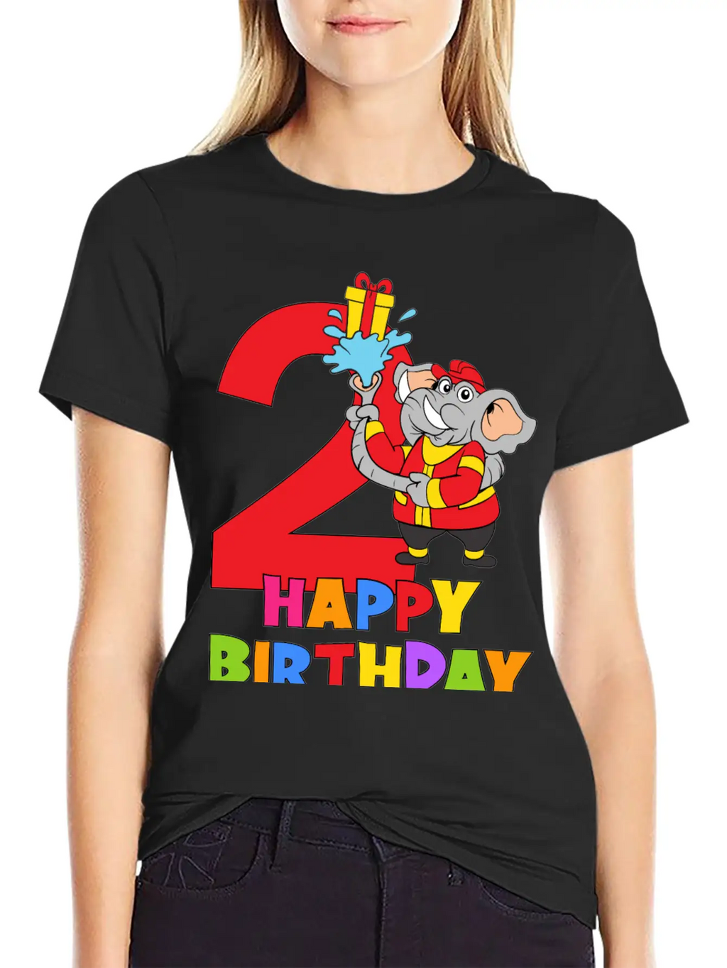 2 Years Old 2nd Birthday Firefighter Fireman Breathable Soft Cotton T-Shirt – Timeless Casual Look