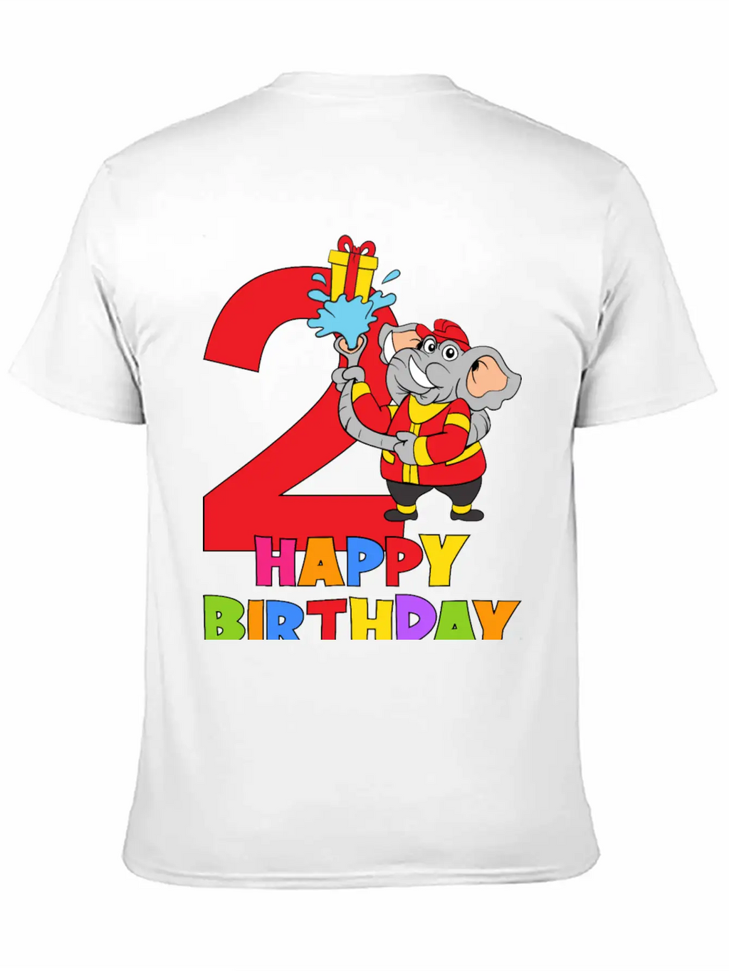 2 Years Old 2nd Birthday Firefighter Fireman Breathable Soft Cotton T-Shirt – Timeless Casual Look