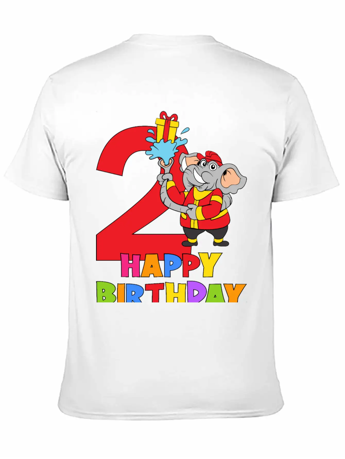 2 Years Old 2nd Birthday Firefighter Fireman Breathable Soft Cotton T-Shirt – Timeless Casual Look