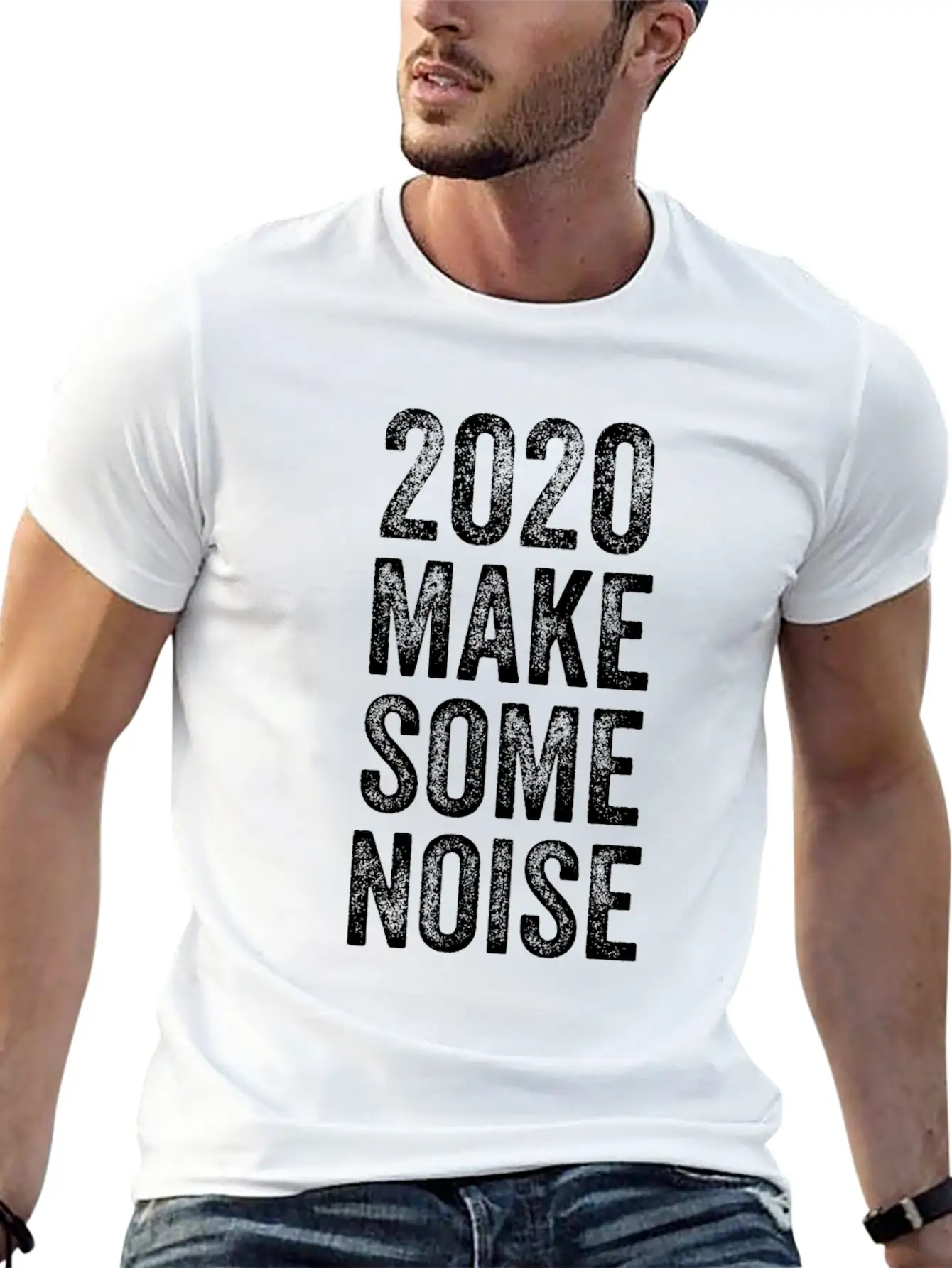 2020 Make Some Noise Unisex Casual T-Shirt – Clean Design For Daily Comfort