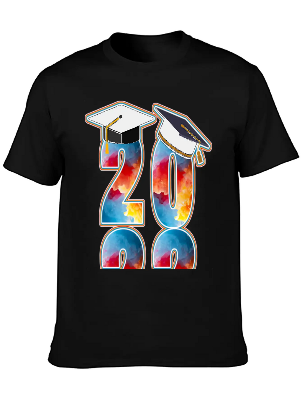 2022 TIE-DYE GRADUATION Casual Graphic T-Shirt – Simple And Comfortable Daily Wear