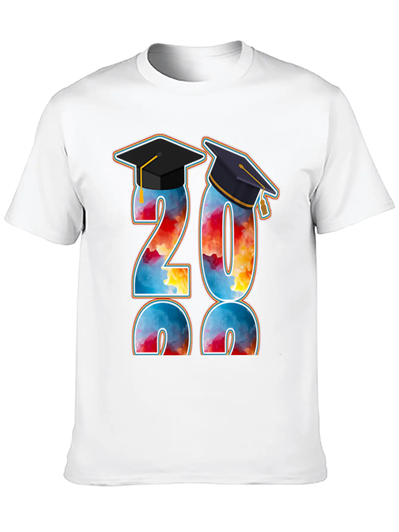 2022 TIE-DYE GRADUATION Casual Graphic T-Shirt – Simple And Comfortable Daily Wear