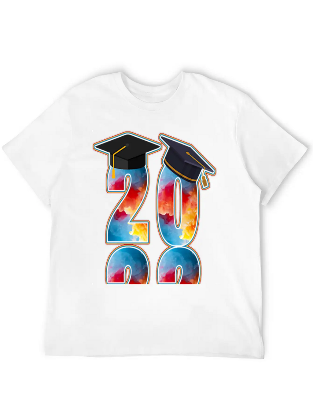 2022 TIE-DYE GRADUATION Casual Graphic T-Shirt – Simple And Comfortable Daily Wear