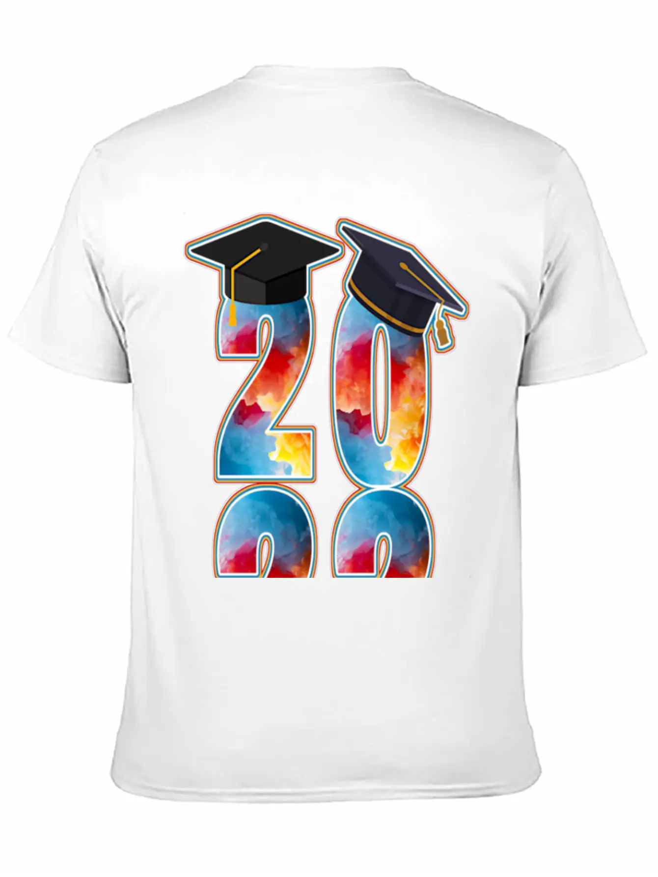 2022 TIE-DYE GRADUATION Casual Graphic T-Shirt – Simple And Comfortable Daily Wear