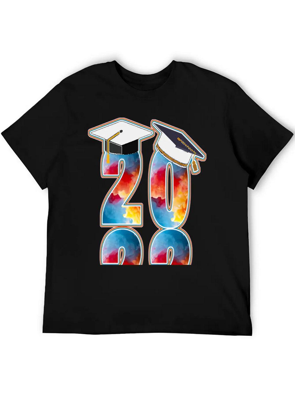 2022 TIE-DYE GRADUATION Casual Graphic T-Shirt – Simple And Comfortable Daily Wear