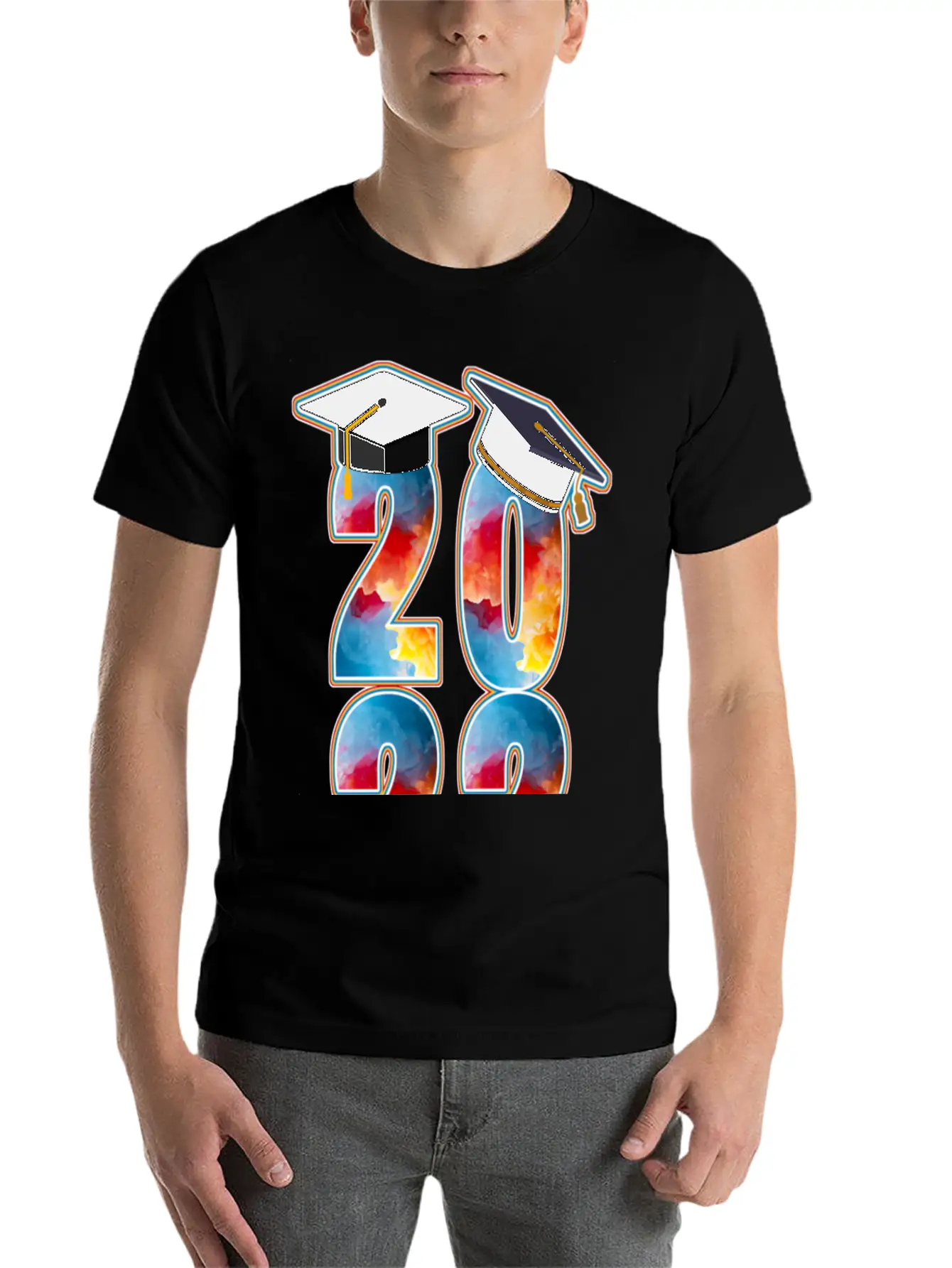 2022 TIE-DYE GRADUATION Casual Graphic T-Shirt – Simple And Comfortable Daily Wear