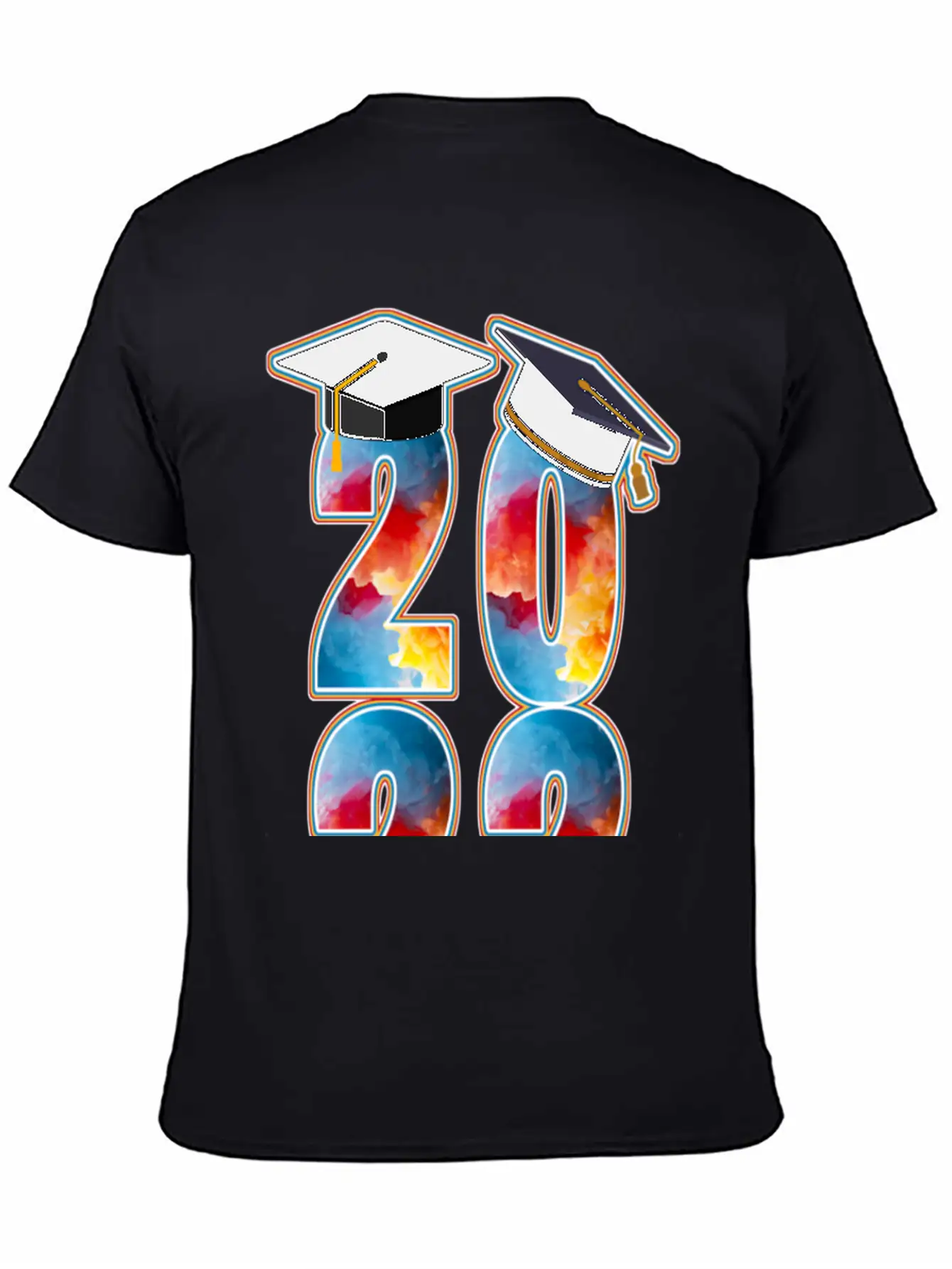 2022 TIE-DYE GRADUATION Casual Graphic T-Shirt – Simple And Comfortable Daily Wear
