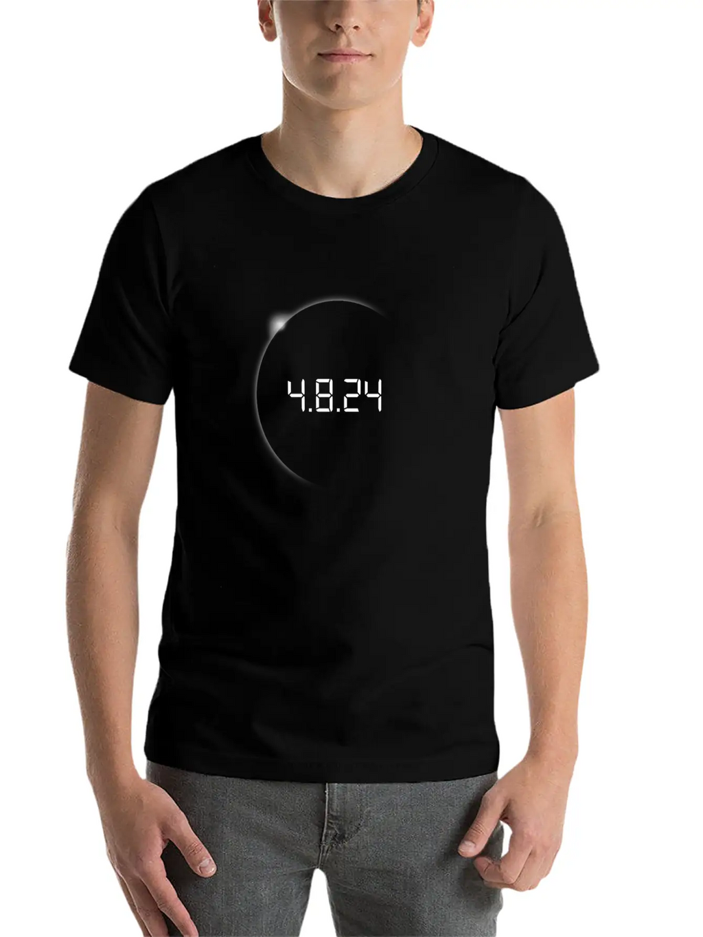 2024 Total Solar Eclipse 4.8.24 Path Of TotalityNe Unisex Casual T-Shirt – Clean Design For Daily Comfort