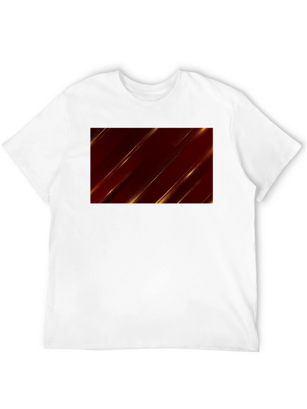 Sleek Black Tee with Modern Geometric Design