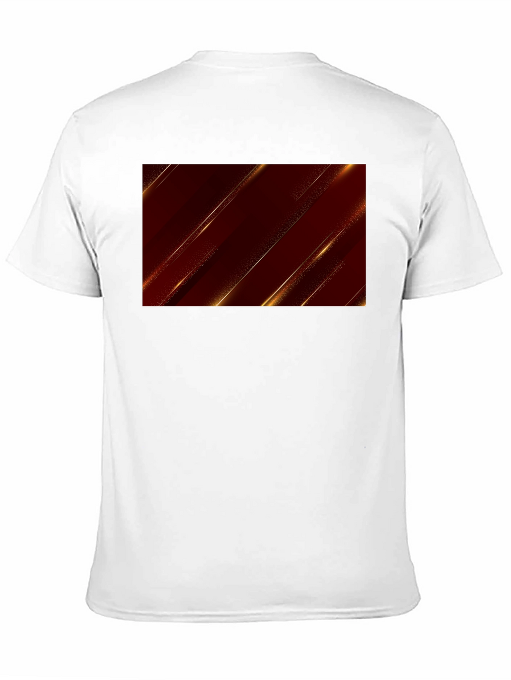 Sleek Black Tee with Modern Geometric Design