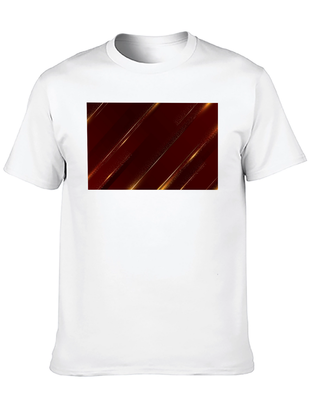 Sleek Black Tee with Modern Geometric Design