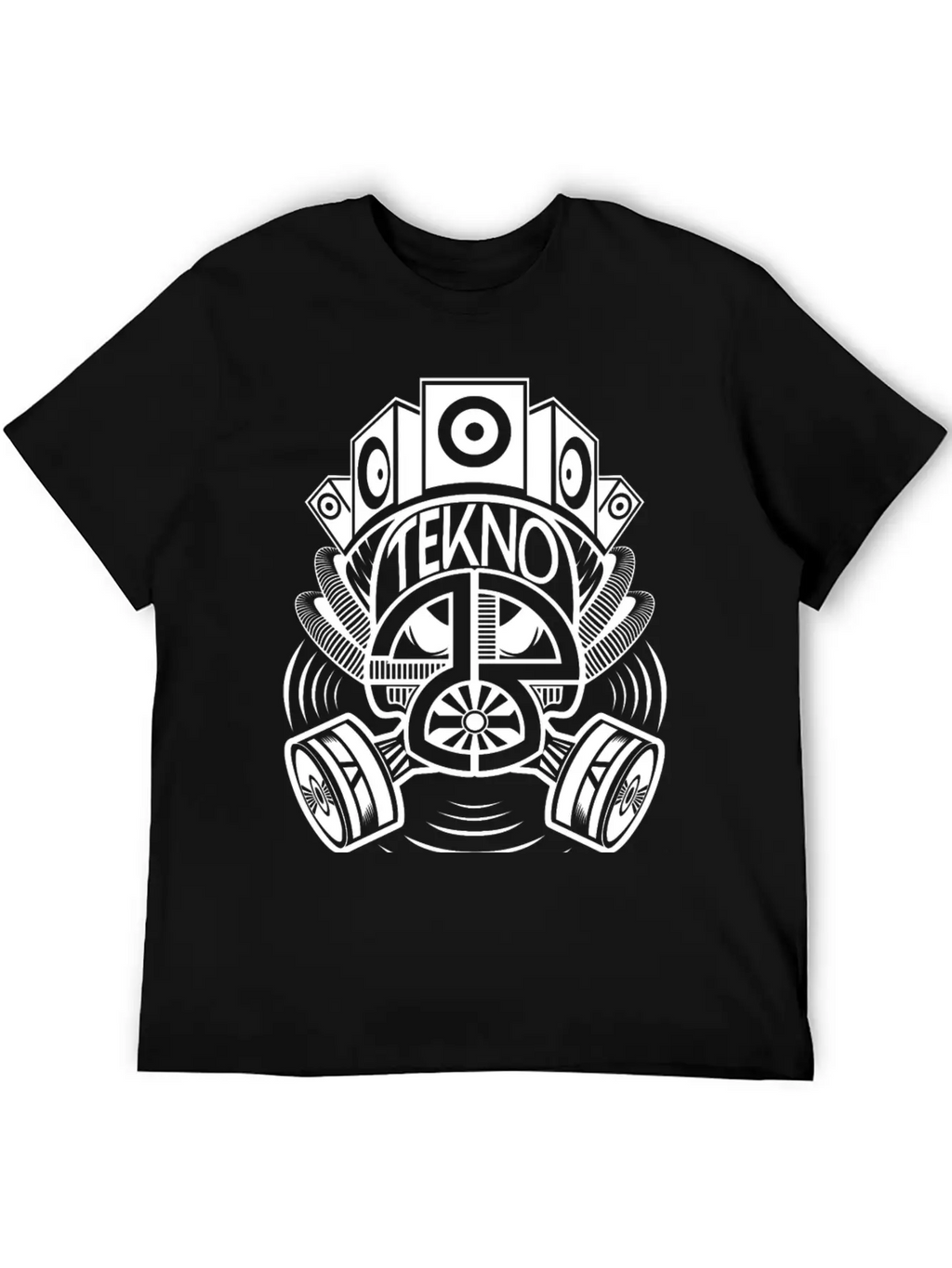 2323078 - Tekno 23 Gas Mask Speaker Breathable Soft Cotton T-Shirt – Timeless Casual Look