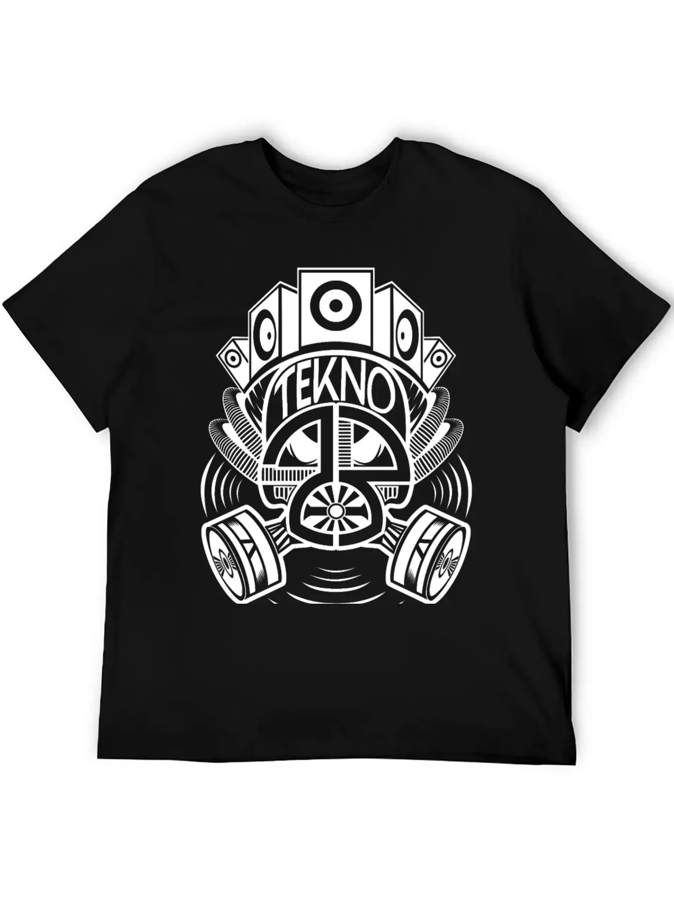 2323078 - Tekno 23 Gas Mask Speaker Breathable Soft Cotton T-Shirt – Timeless Casual Look