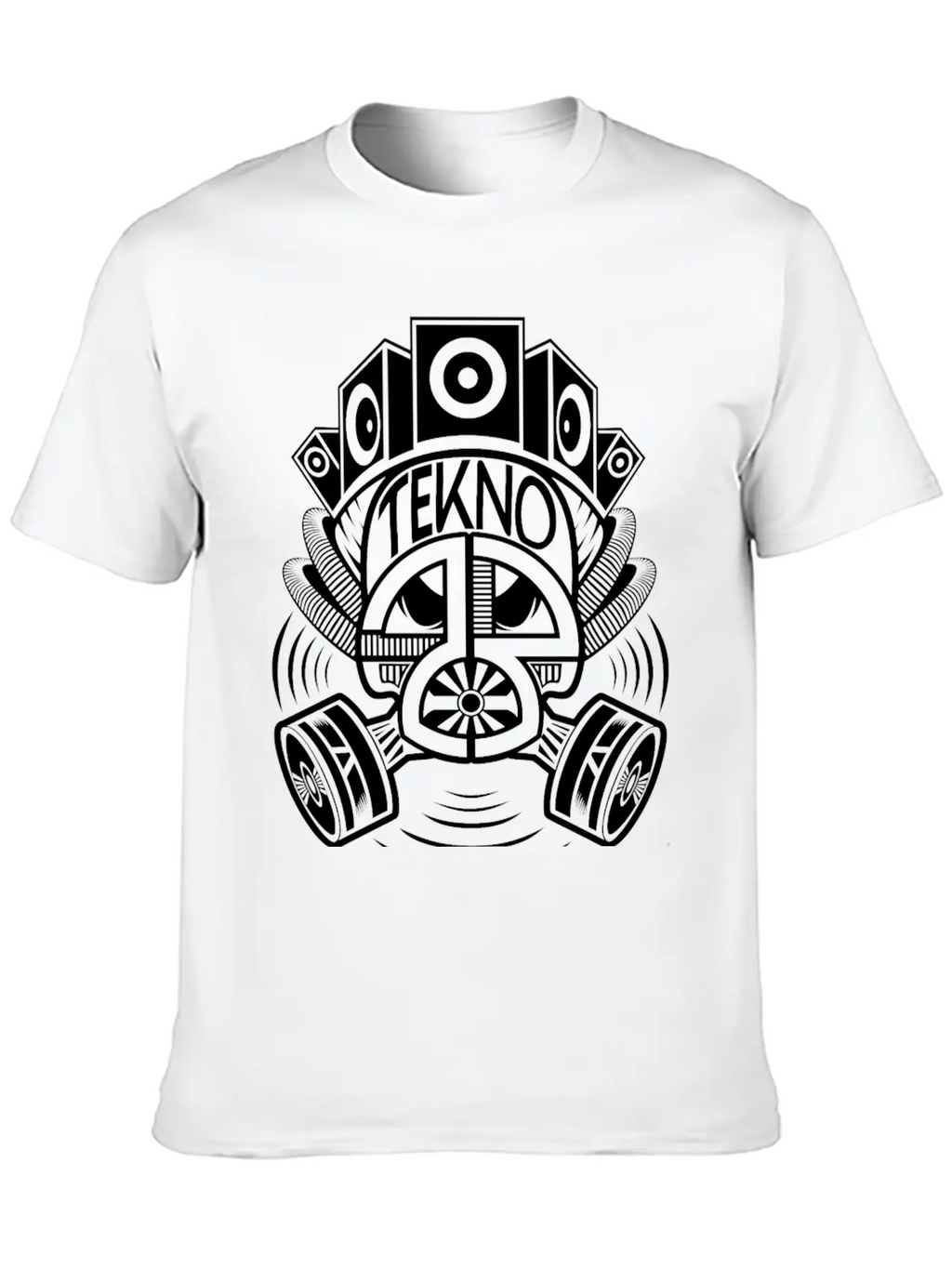 2323078 - Tekno 23 Gas Mask Speaker Breathable Soft Cotton T-Shirt – Timeless Casual Look