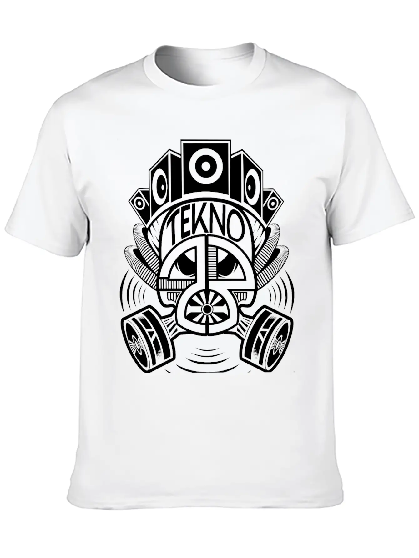 2323078 - Tekno 23 Gas Mask Speaker Breathable Soft Cotton T-Shirt – Timeless Casual Look