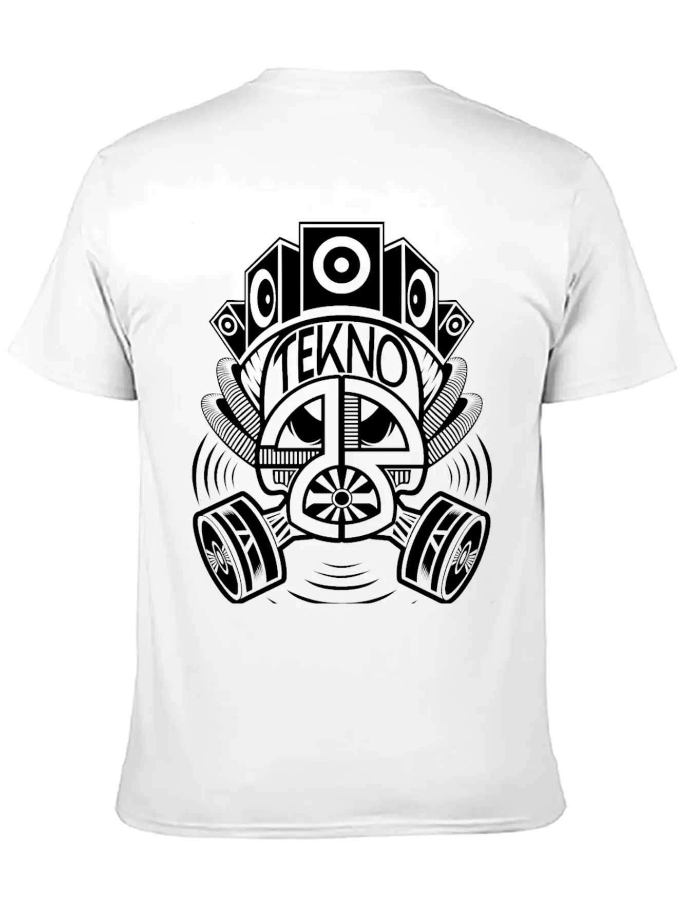 2323078 - Tekno 23 Gas Mask Speaker Breathable Soft Cotton T-Shirt – Timeless Casual Look