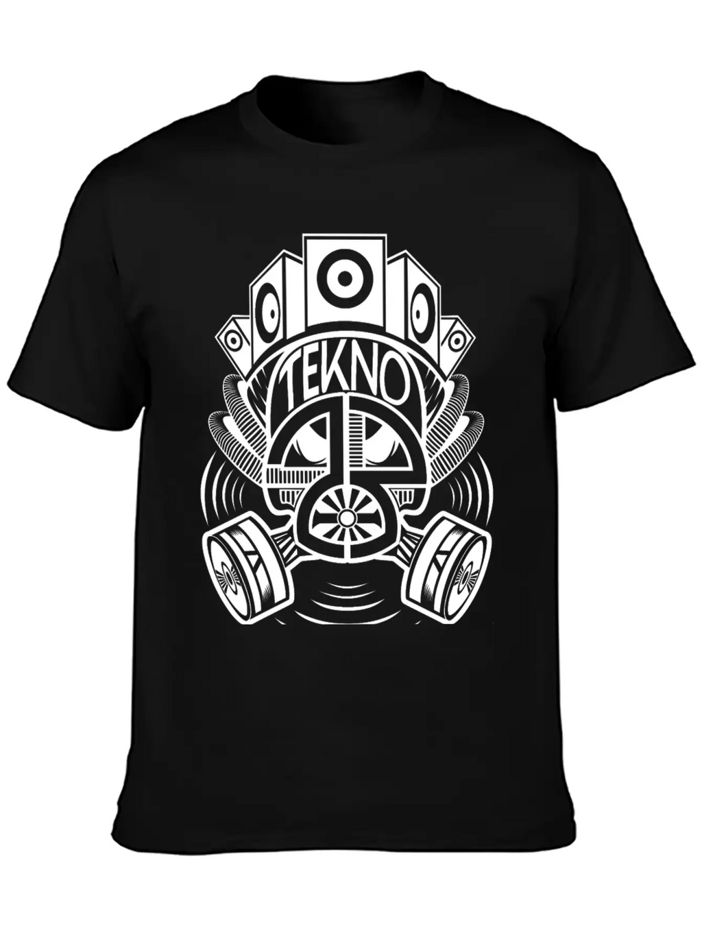 2323078 - Tekno 23 Gas Mask Speaker Breathable Soft Cotton T-Shirt – Timeless Casual Look