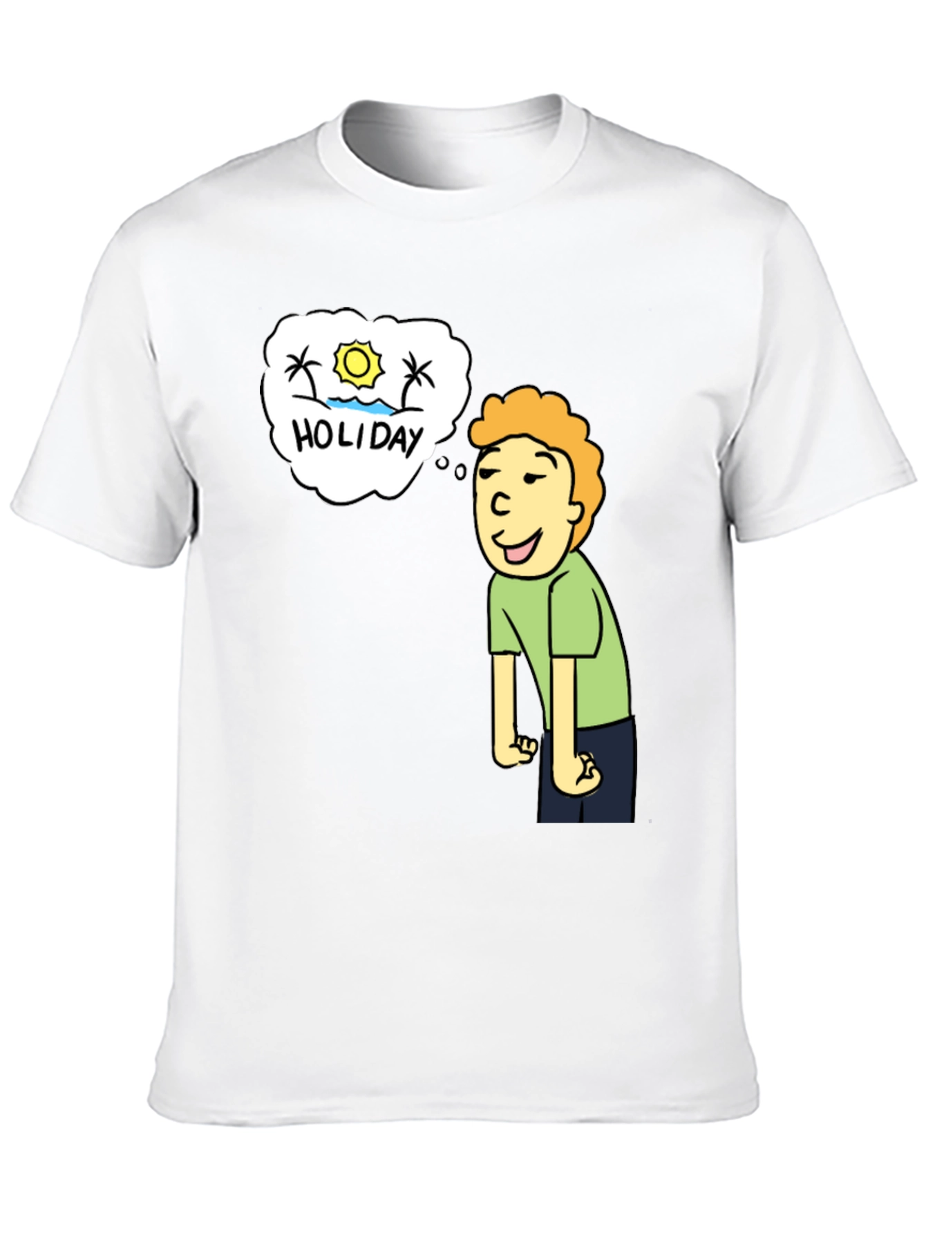 Holiday Dreaming T-Shirt - Cartoon Graphic Tee