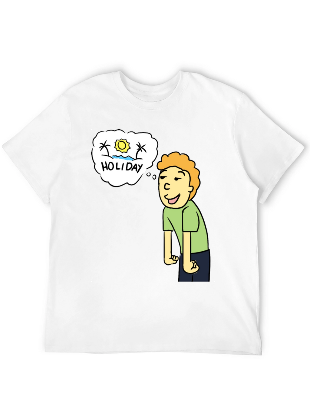 Holiday Dreaming T-Shirt - Cartoon Graphic Tee