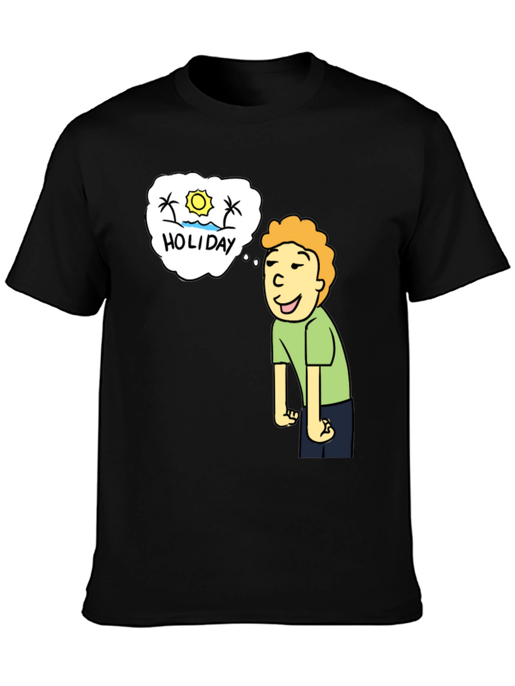 Holiday Dreaming T-Shirt - Cartoon Graphic Tee