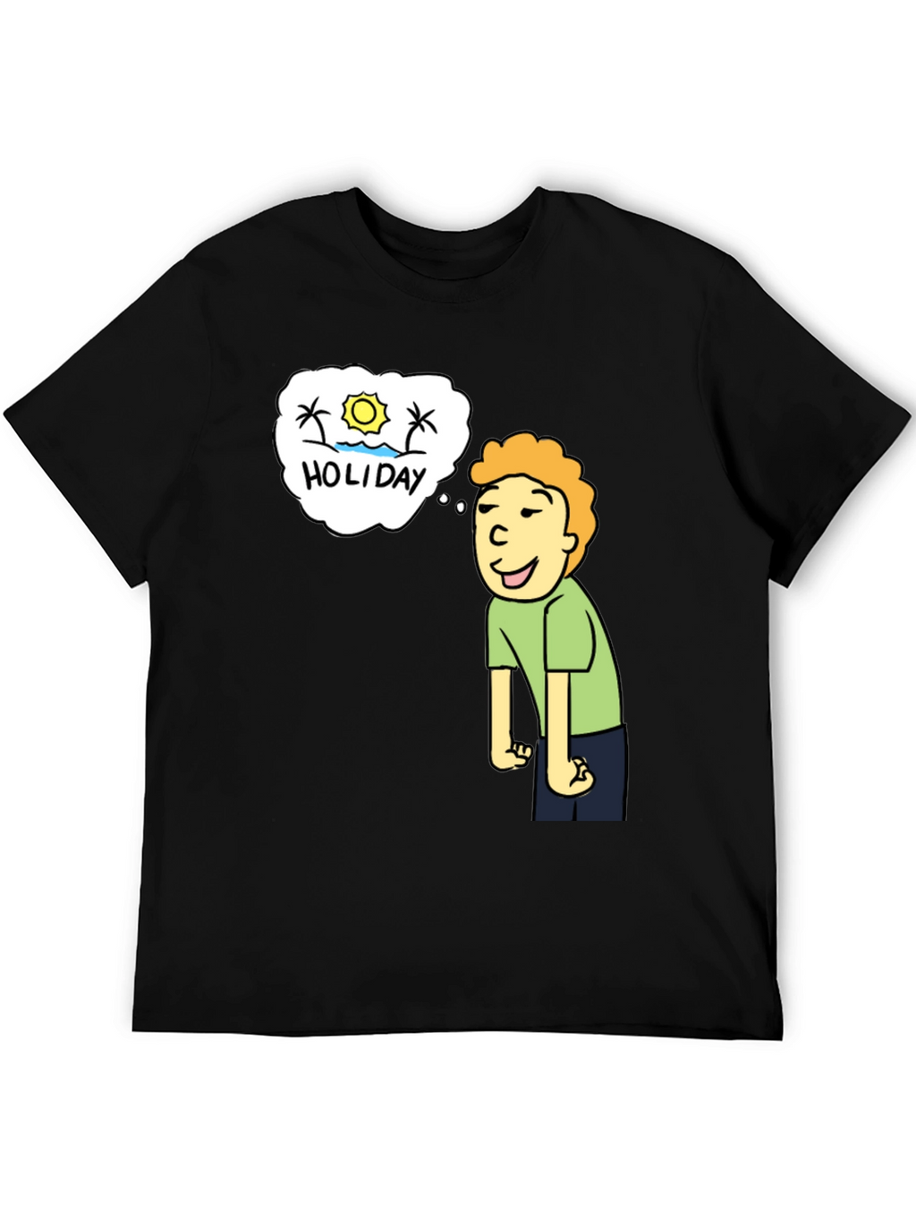 Holiday Dreaming T-Shirt - Cartoon Graphic Tee