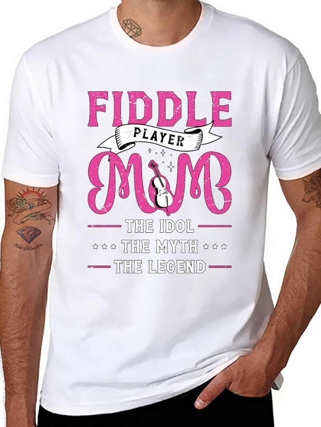 Fiddle Player Mom T-Shirt - Idol Myth Legend