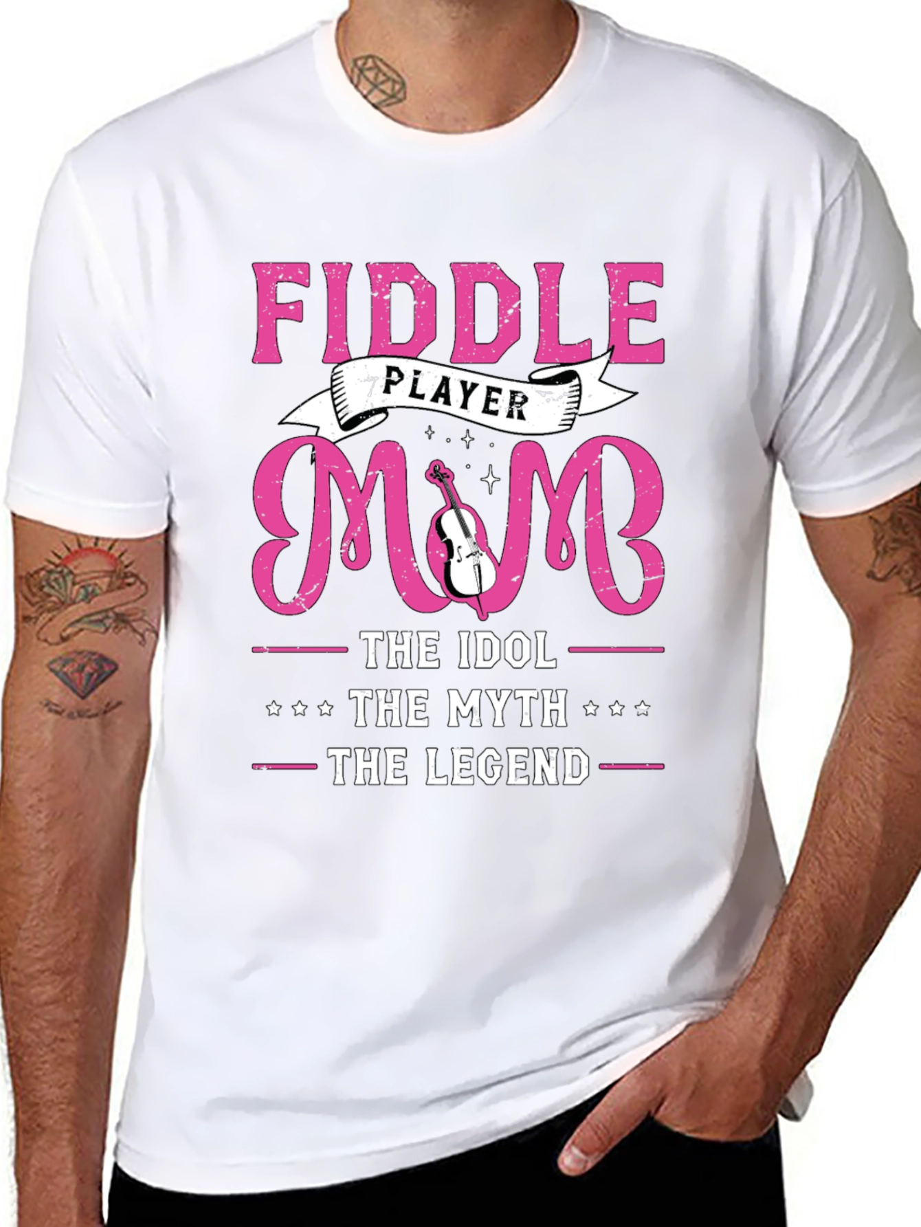 Fiddle Player Mom T-Shirt - Idol Myth Legend