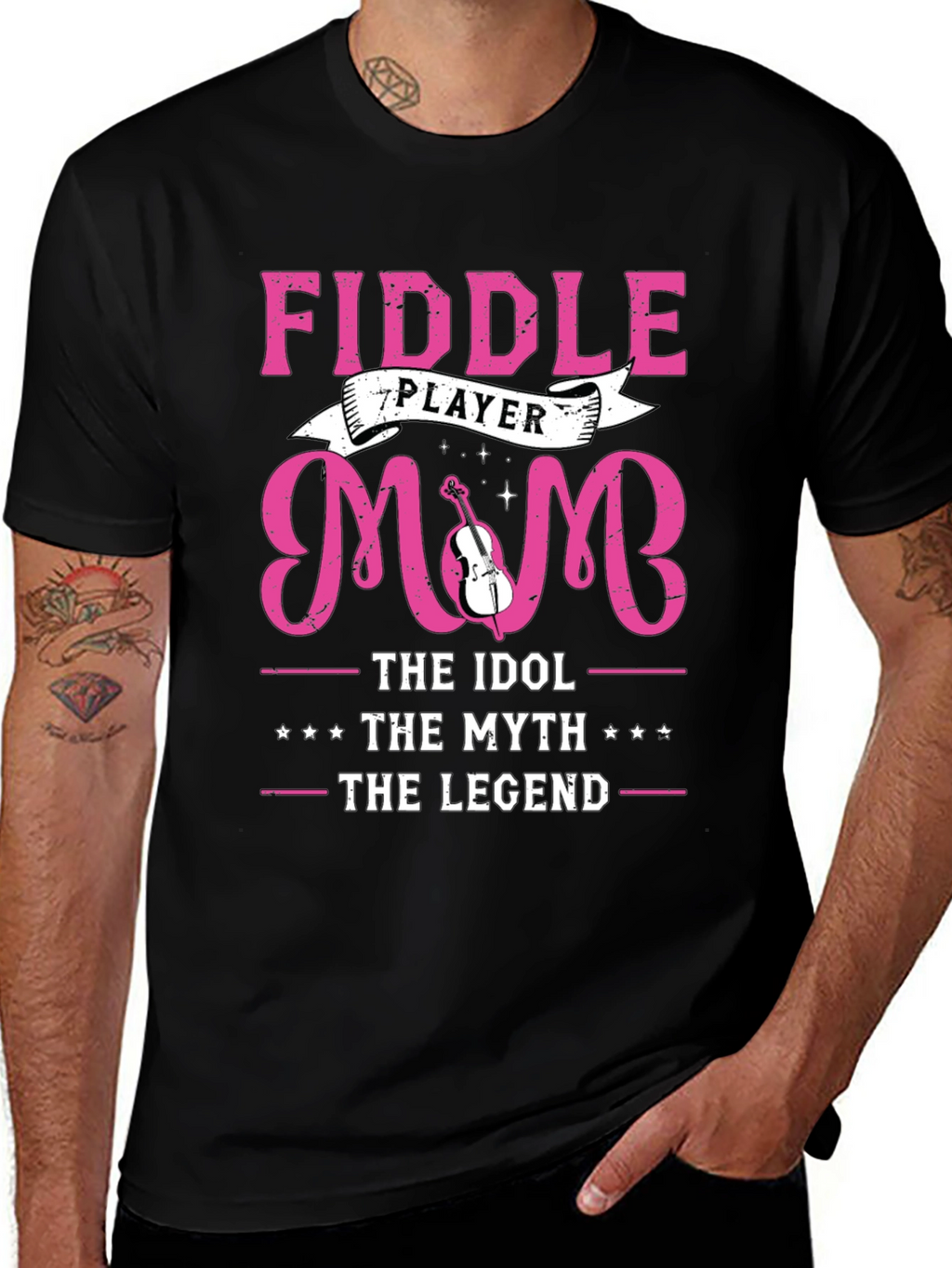 Fiddle Player Mom T-Shirt - Idol Myth Legend