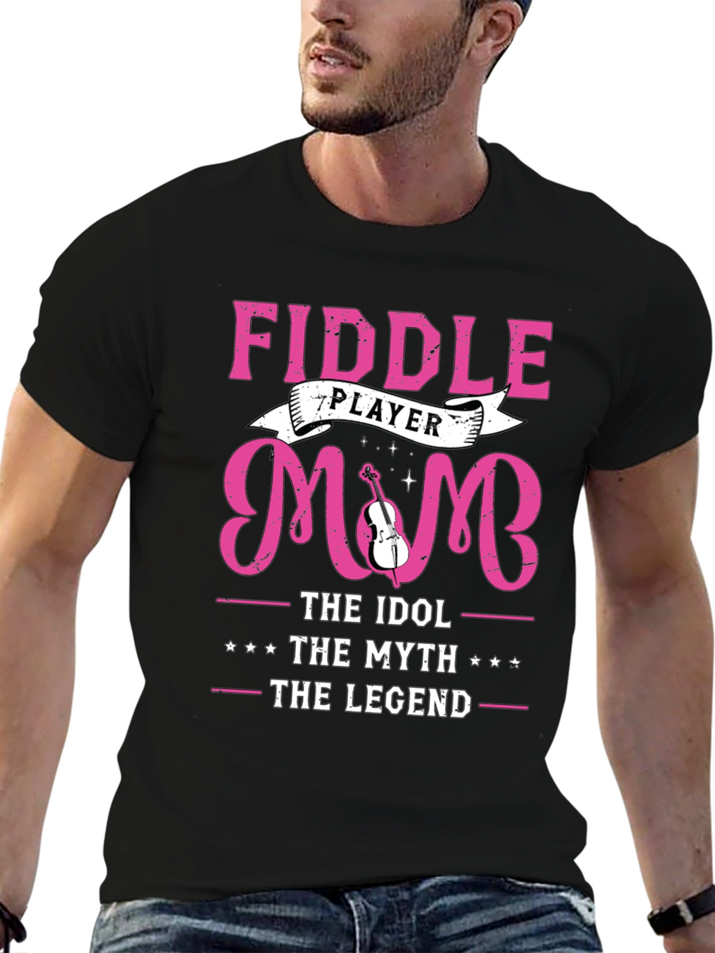 Fiddle Player Mom T-Shirt - Idol Myth Legend