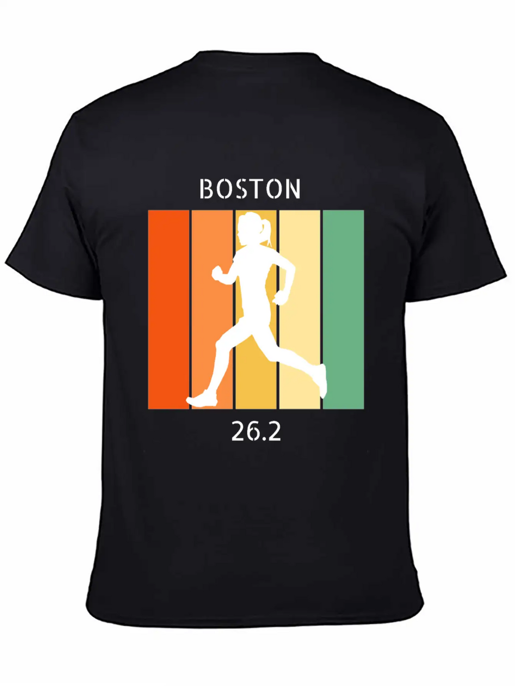 26.2: Boston Marathon - Female Casual Graphic T-Shirt – Simple And Comfortable Daily Wear