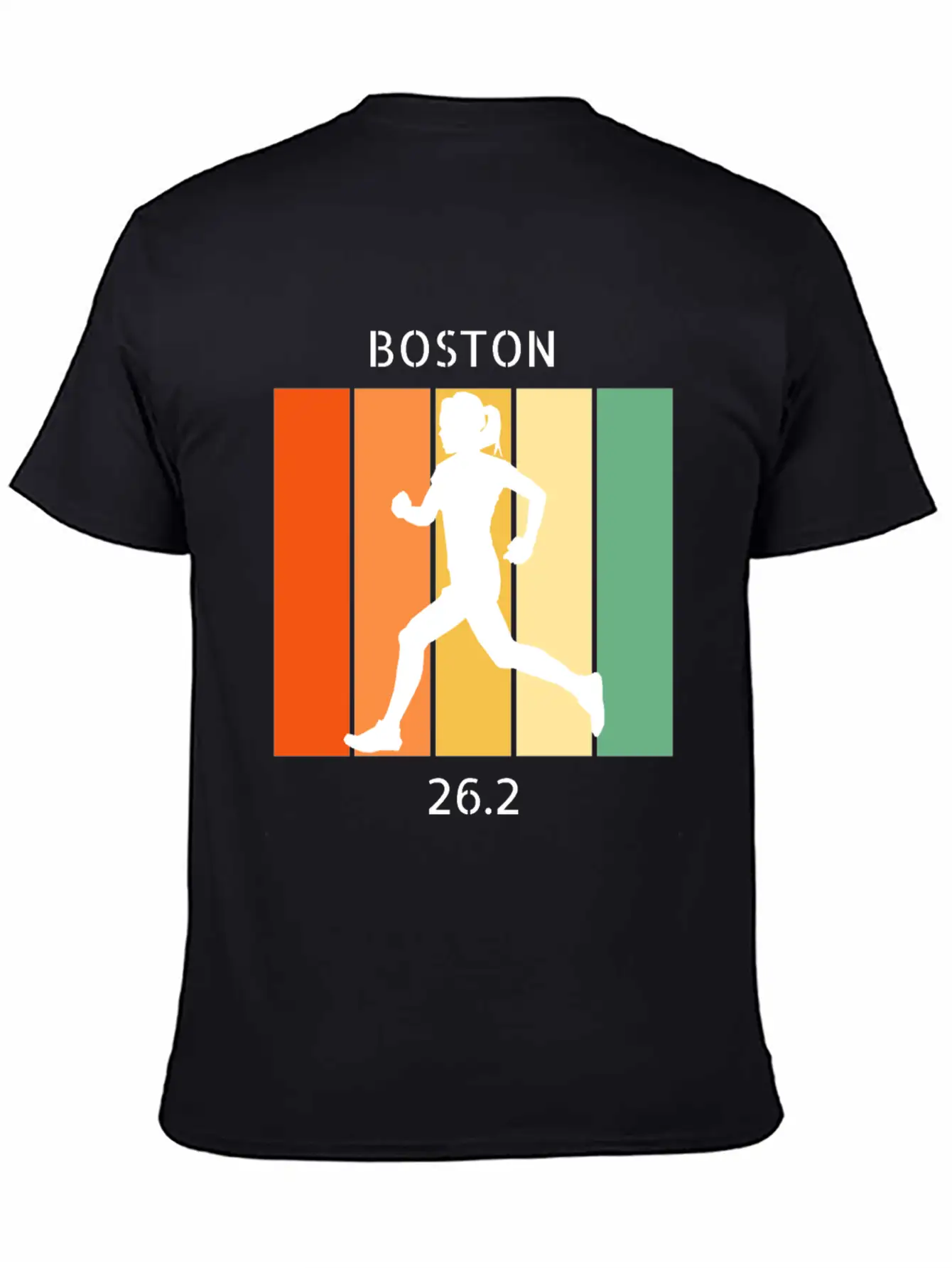 26.2: Boston Marathon - Female Casual Graphic T-Shirt – Simple And Comfortable Daily Wear