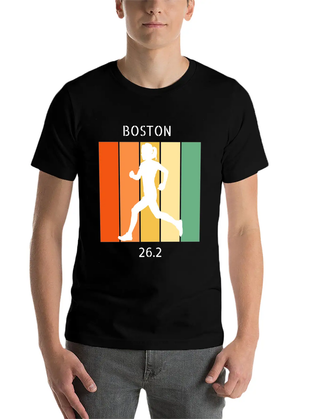 26.2: Boston Marathon - Female Casual Graphic T-Shirt – Simple And Comfortable Daily Wear