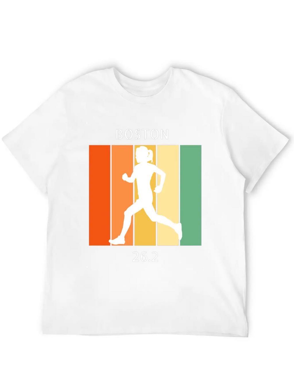 26.2: Boston Marathon - Female Casual Graphic T-Shirt – Simple And Comfortable Daily Wear