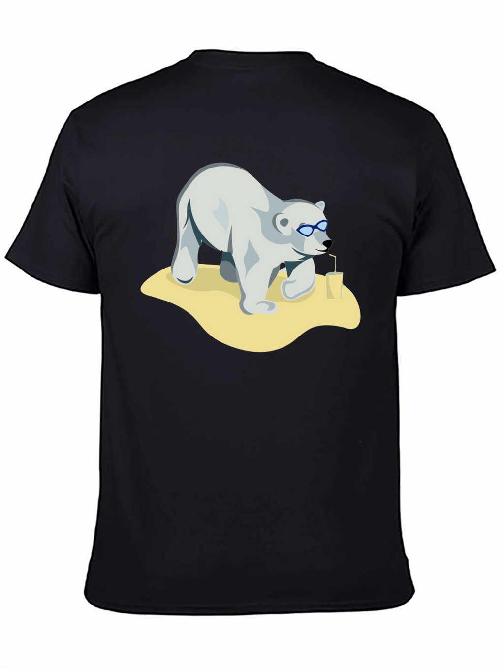 Cool Bear Tee - Black Cotton Graphic T-Shirt