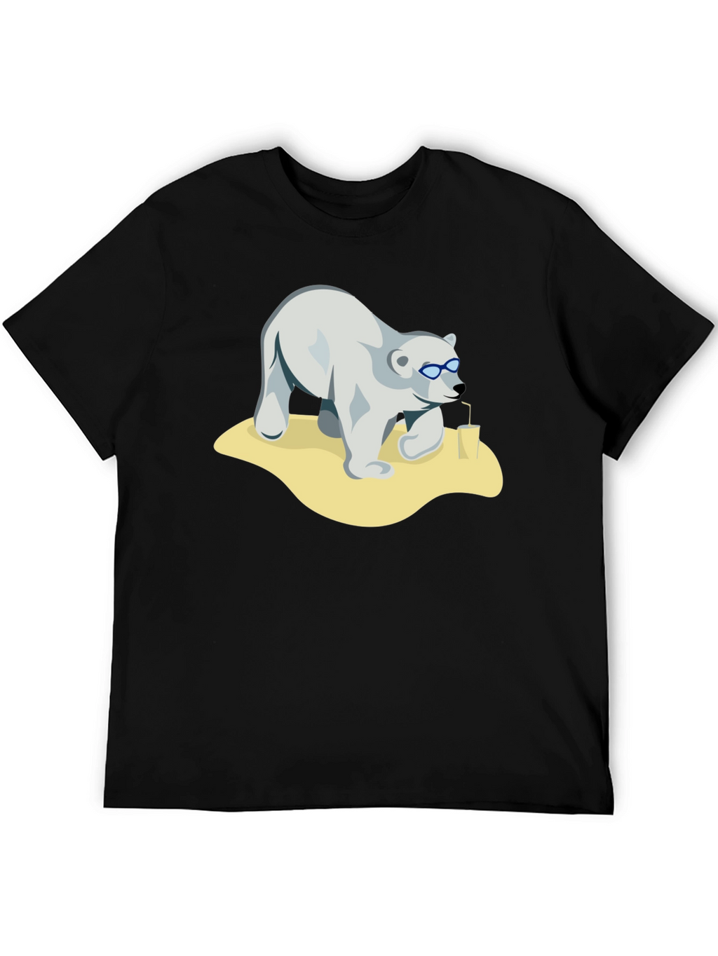 Cool Bear Tee - Black Cotton Graphic T-Shirt