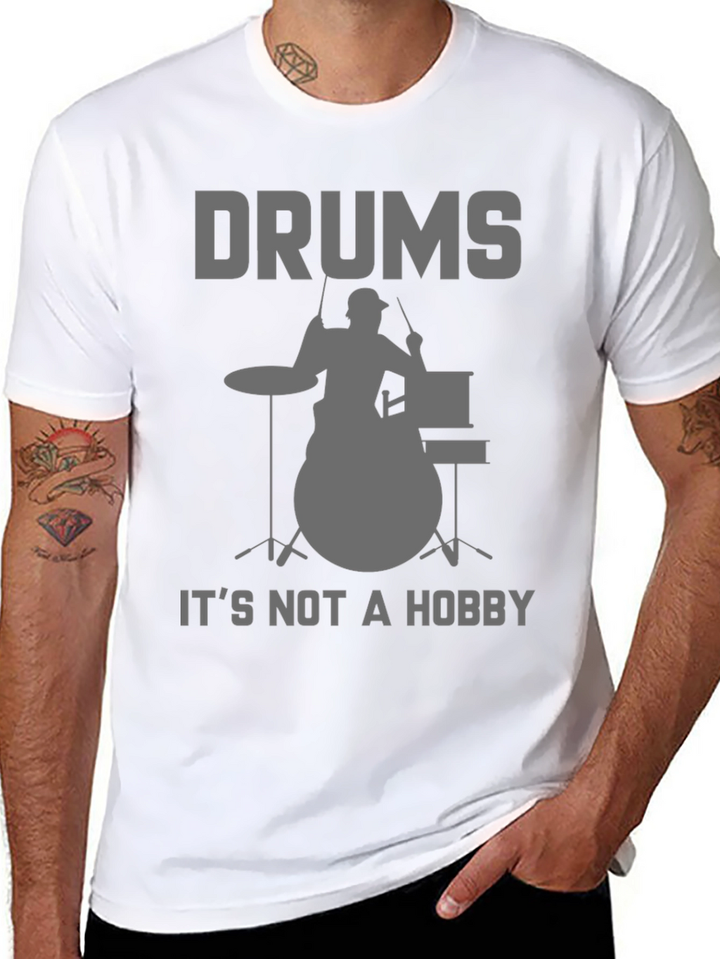 Drums Not a Hobby T-Shirt - Musician Tee