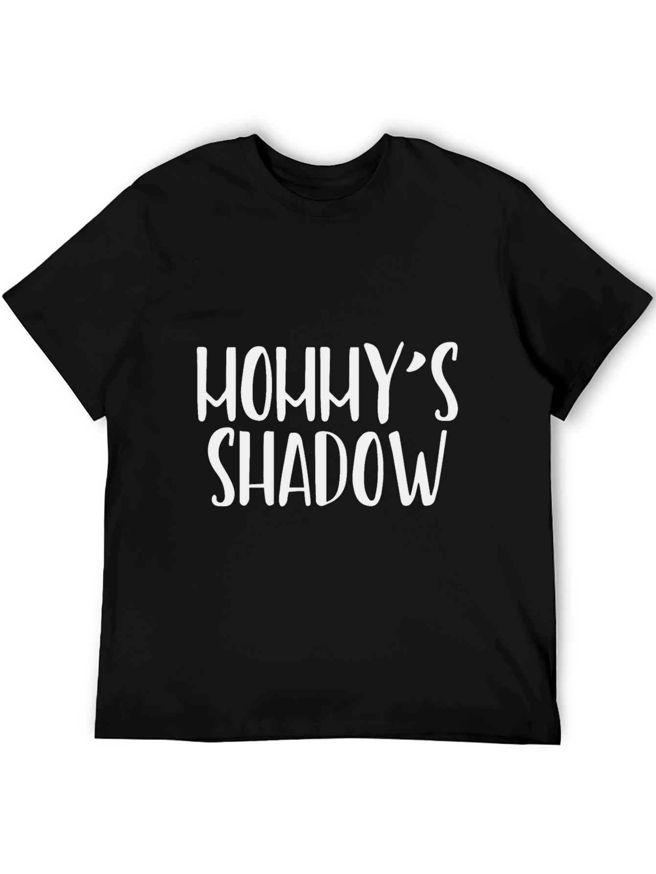 Mommys Shadow Graphic T-Shirt - Stylish Black Tee
