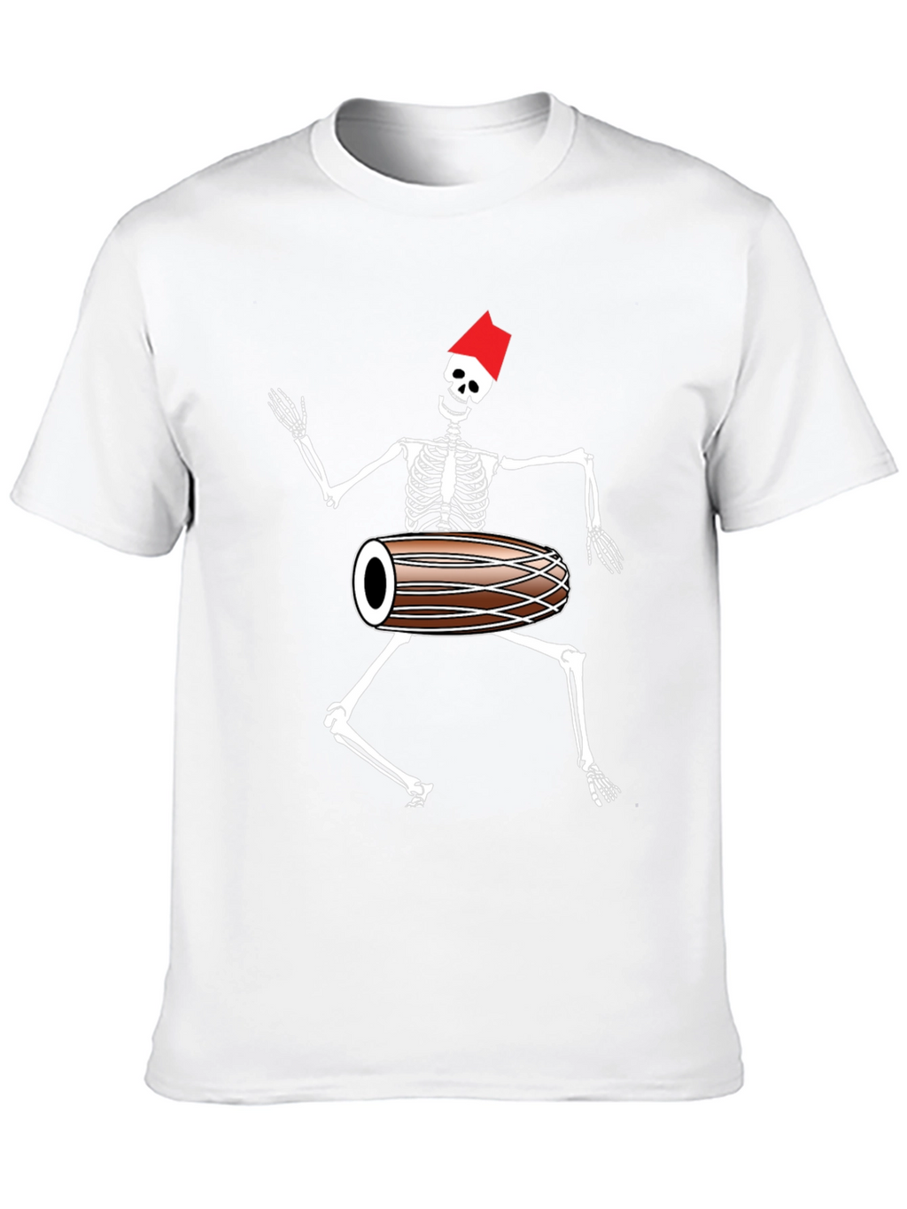 Skeleton Drummer Graphic T-Shirt