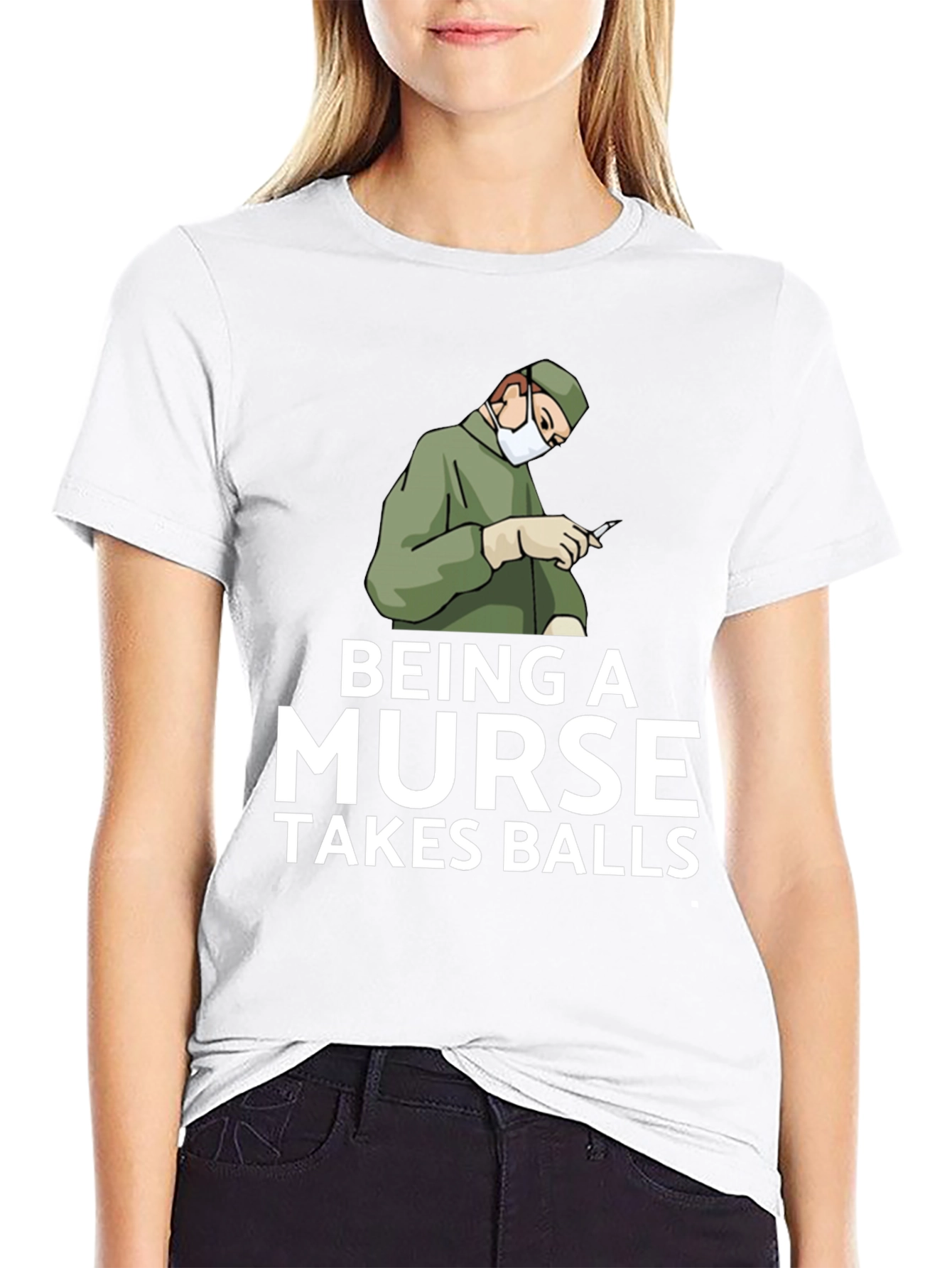 Being A Nurse Takes Balls Graphic T-Shirt